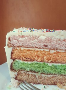 rainbow birthday cake